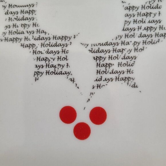 Bia Christmas Motif Holly Leaves and Berries Mini Plate Platter Dish - Picture 5 of 8